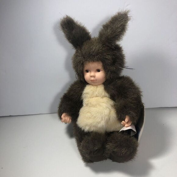 2-Anne Geddes Ladybug & Baby Squirrel Plush Stuffed Dolls 8-9" 1998 1-NWT - Picture 10 of 13